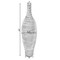 White Floor Vase, Ribbed Design, Modern Elegant Home Decoration, Tall Ceramic Vases, Contemporary Living Room Accent, Trendy Room Enhancement, Versatile Sculptural Look, Sophisticated Decor